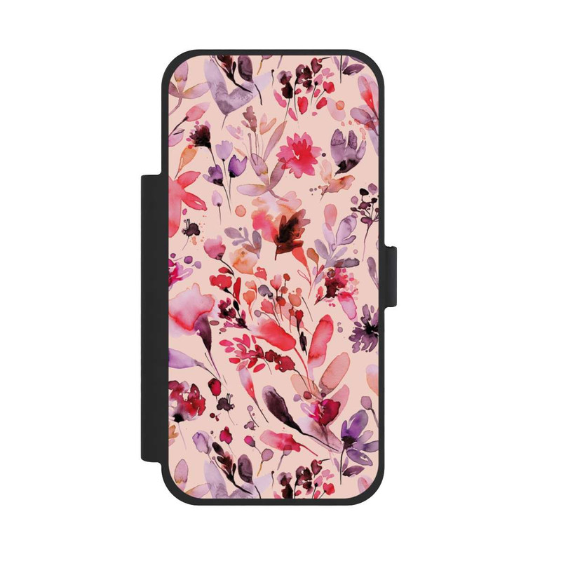 iPhone 17 Pro Max NIVOflip Künstlerische Blumen Viva Magenta