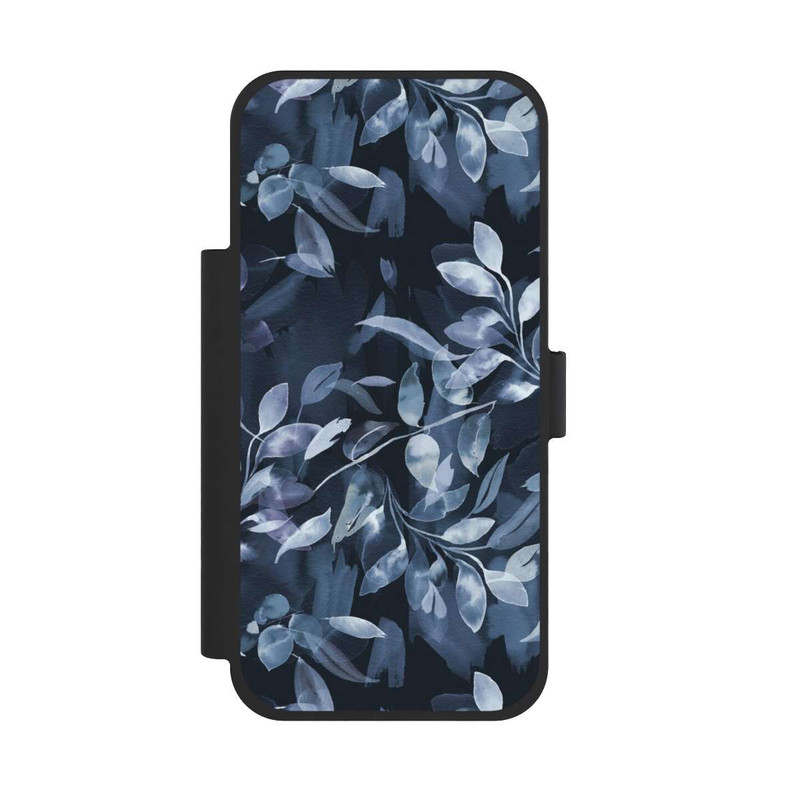 iPhone 17 Pro Max NIVOflip Aquarelle Feuilles Mystiques Marine
