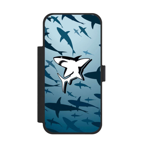 Apple iPhone 17 Pro Max NIVOflip Haie Muster Blau