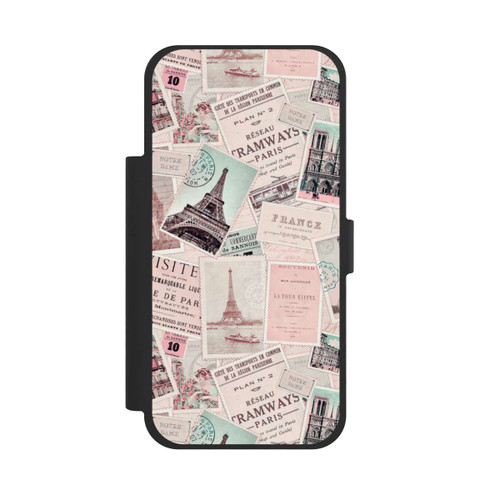 Apple iPhone 17 Pro Max NIVOflip Vintage Paris Postcards Pattern
