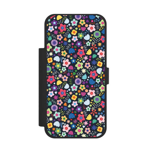 Apple iPhone 17 Pro Max NIVOflip Psychedelic Flowers Multi Black