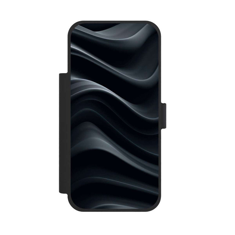 iPhone 17 Pro Max NIVOflip Black Waves Texture
