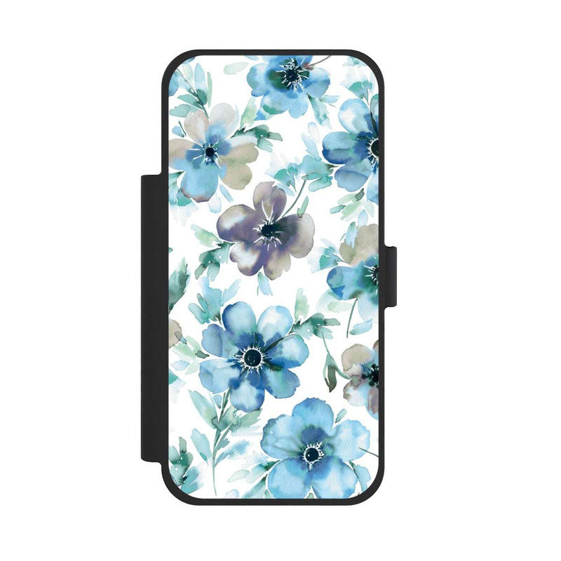 iPhone 17 Pro Max NIVOflip Blaues Blumenmuster Trendy