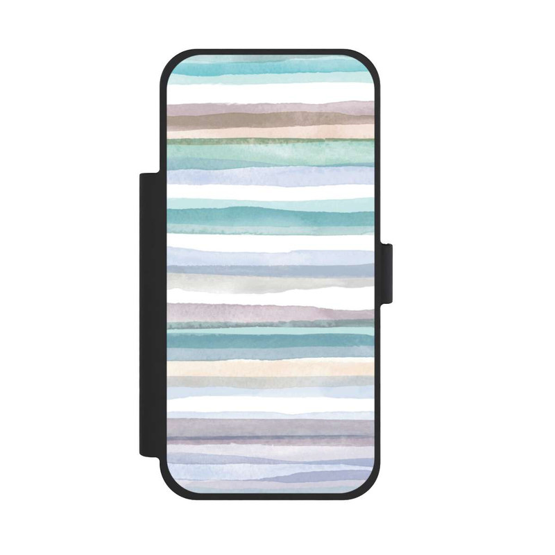 iPhone 17 Pro Max NIVOflip Pastellfarbene Streifen Blau