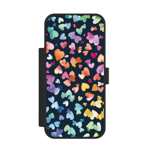 Apple iPhone 17 Pro Max NIVOflip Valentinstag Herzen Schwarz