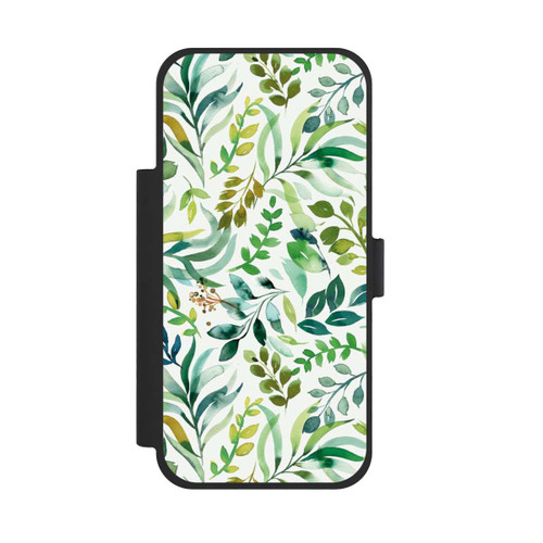 Apple iPhone 17 Pro Max NIVOflip Aquarell Palmenblätter Botanisch Grün