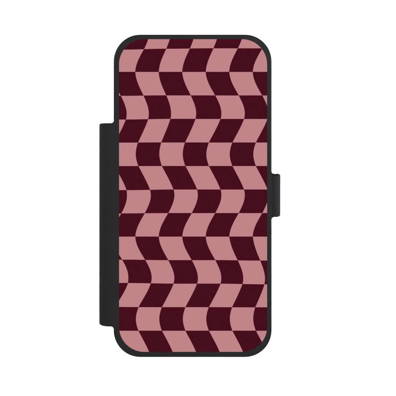 iPhone 17 Pro Max NIVOflip Damier rouge-rose