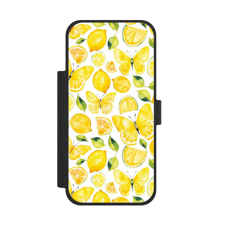 iPhone 17 Pro Max NIVOflip Zitrone und Schmetterling Muster