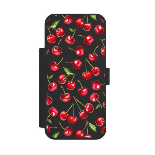 Apple iPhone 17 Pro Max NIVOflip Kirschen Muster Transparent mit KI