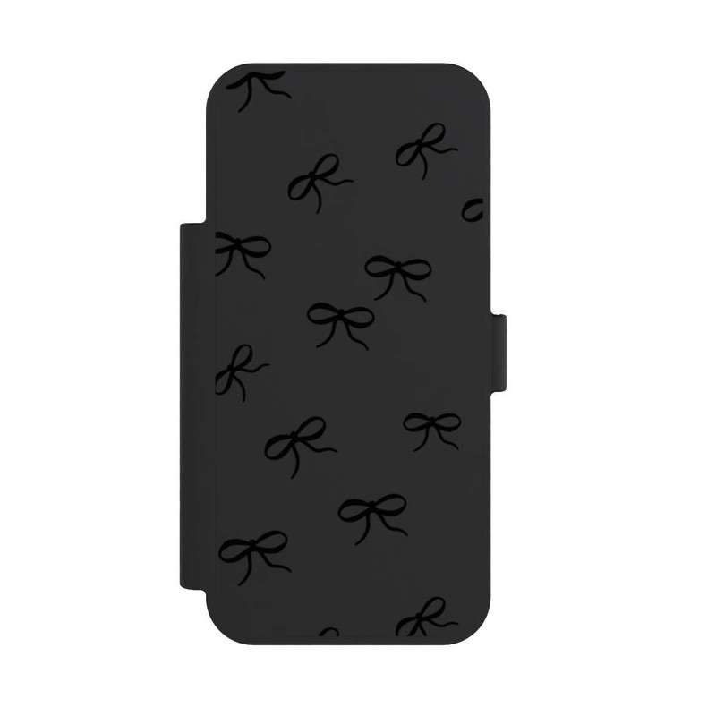 iPhone 17 Pro Max NIVOflip Schleifen Muster Schwarz Transparent