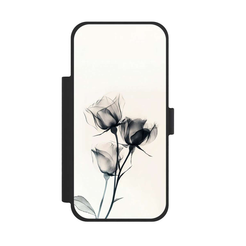 iPhone 17 Pro Max NIVOflip Schwarze Blume