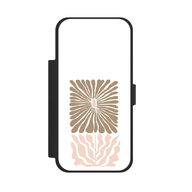 iPhone 17 Pro Max NIVOflip Boho Flower Caramel on White