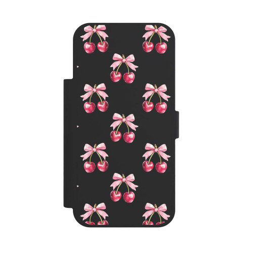 Apple iPhone 17 Pro Max NIVOflip Cherry Bow Pattern Transparent with AI