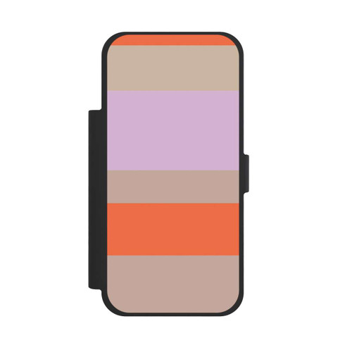 Apple iPhone 17 Pro Max NIVOflip Moca Lila Orange Stripes