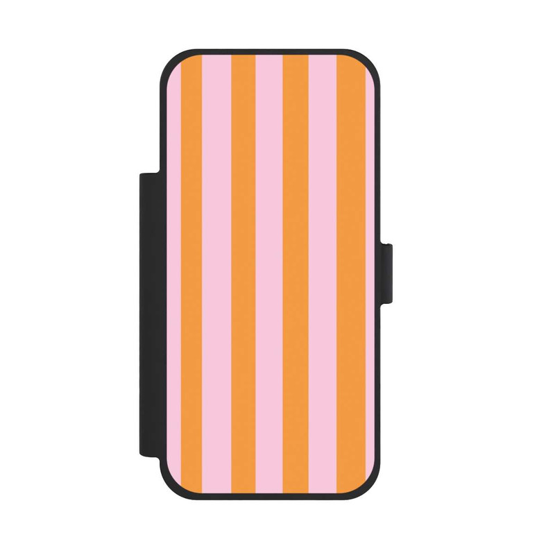 iPhone 17 Pro Max NIVOflip Orange Rosa Streifen