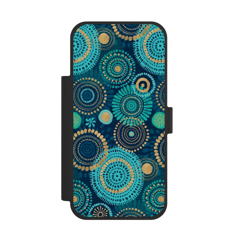 iPhone 17 Pro Max NIVOflip Blockprint India Teal Gold
