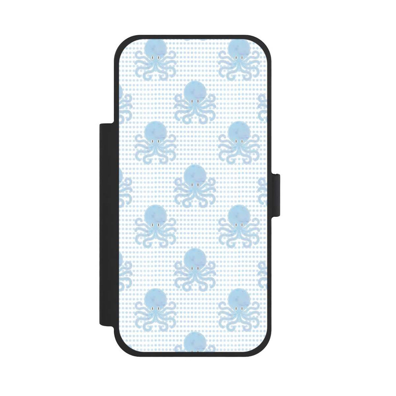 iPhone 17 Pro Max NIVOflip Blue Watercolor Octopus