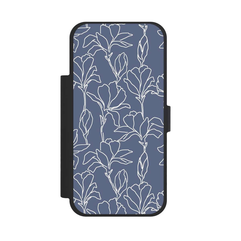 iPhone 17 Pro Max NIVOflip Flower Silhouettes on Blue