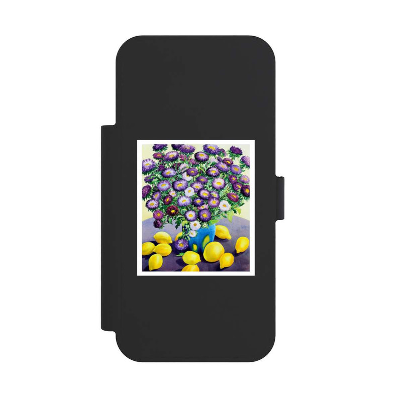 iPhone 17 Pro Max NIVOflip Purple Asters and Lemons by Christopher Ryland