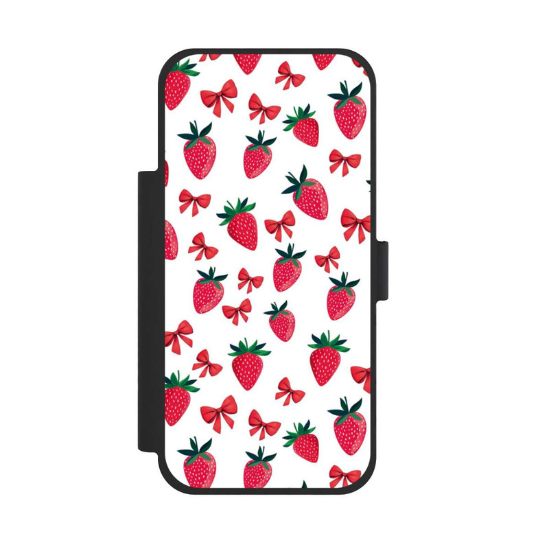 iPhone 17 Pro Max NIVOflip Strawberry Ribbon Pattern Red