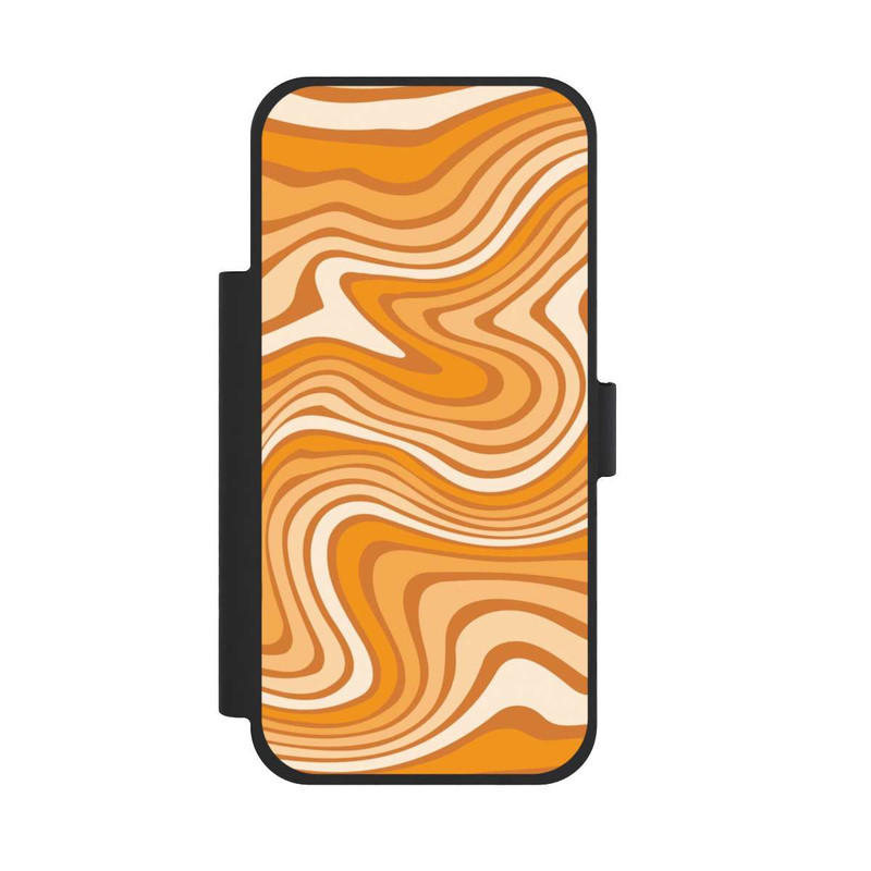 iPhone 17 Pro Max NIVOflip Wellenmuster Orange