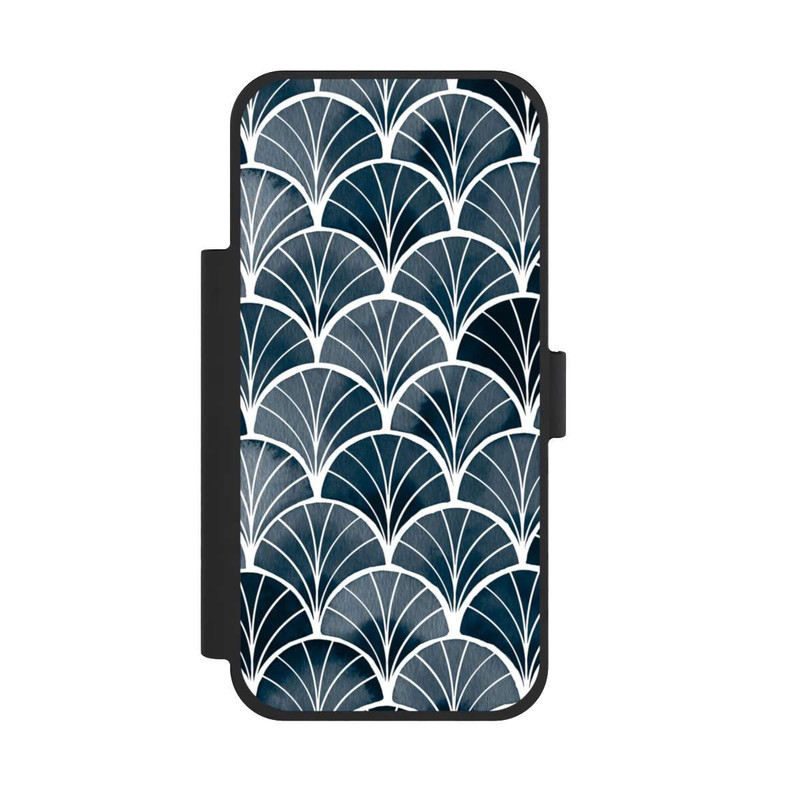 iPhone 17 Pro Max NIVOflip Botanische Brise Art Deco Grau