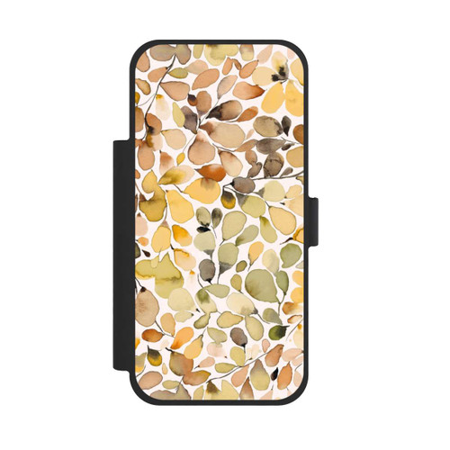 Apple iPhone 17 Pro Max NIVOflip Eukalyptus Aquarellblätter Braun Herbst