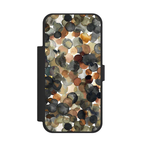 Apple iPhone 17 Pro Max NIVOflip Watercolor Dots Brown Pattern
