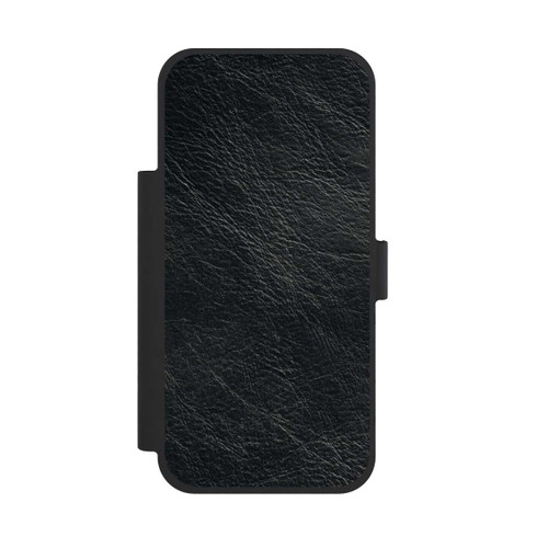 Apple iPhone 17 Pro Max NIVOflip Fond Aspect Cuir Noir