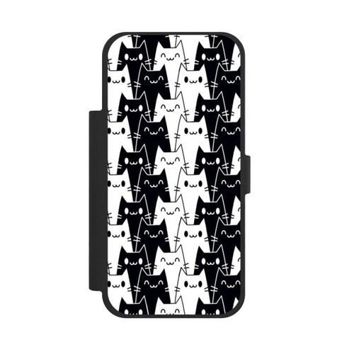 Apple iPhone 17 Pro Max NIVOflip Cat Wallpaper Black White