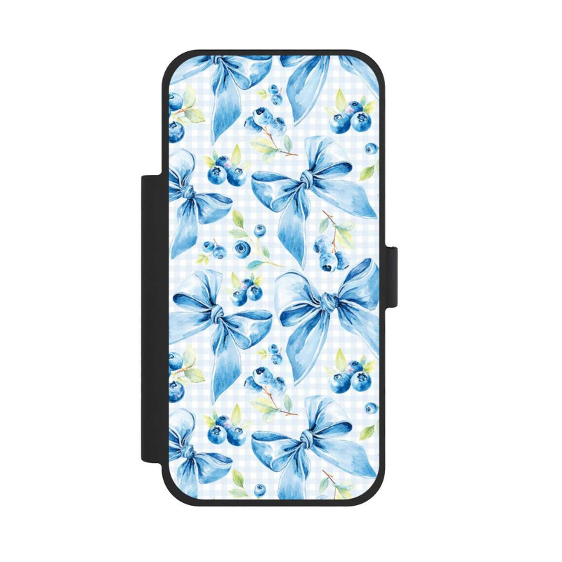 iPhone 17 Pro Max NIVOflip Blaue Schleifen und Blaubeeren mit KI
