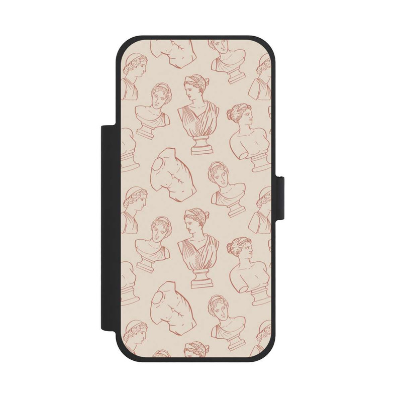 iPhone 17 Pro Max NIVOflip Griechische Büsten Art-Déco Braun