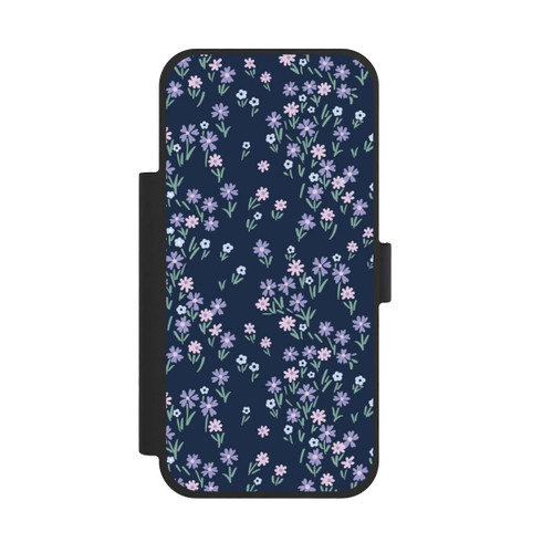 Apple iPhone 17 Pro Max NIVOflip Dark Blue Floral Theme