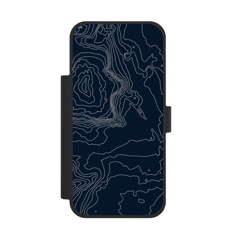 Apple iPhone 17 Pro Max NIVOflip Berg Höhenlinien Dunkel