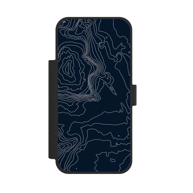 iPhone 17 Pro Max NIVOflip Lignes de Contour de Montagne Sombres