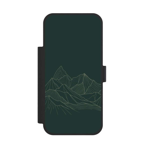 Apple iPhone 17 Pro Max NIVOflip Berg Line Art Grün