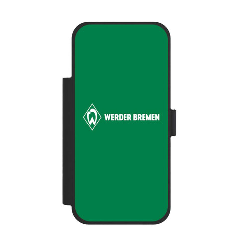 Apple iPhone 17 Pro Max NIVOflip Werder Bremen Schriftzug Raute Grün