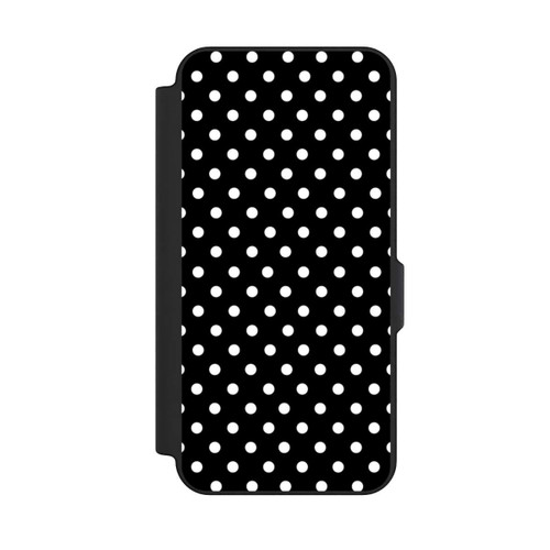 Samsung Galaxy S25 FE NIVOflip Polka Dots Schwarz und Weiß