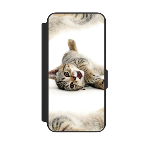 Samsung Galaxy S25 FE NIVOflip Cat Rolling around