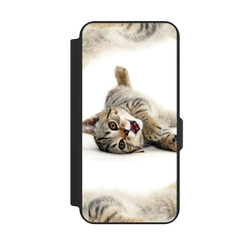 Galaxy S25 FE NIVOflip Cat Rolling around