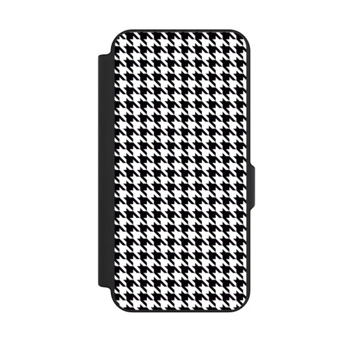 Samsung Galaxy S25 FE NIVOflip Hahnentritt Schwarz Weiß