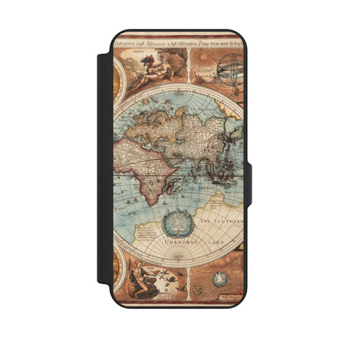 Samsung Galaxy S25 FE NIVOflip Vintage Weltkarte