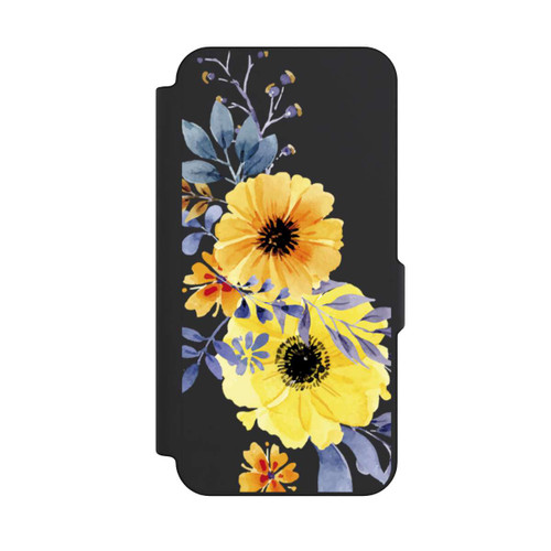 Samsung Galaxy S25 FE NIVOflip Gelbe schwedische Blumen
