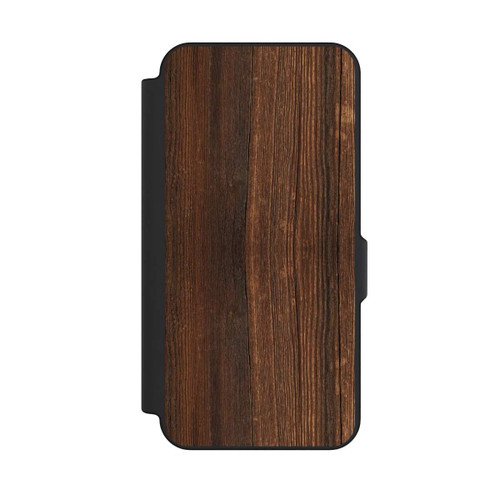 Samsung Galaxy S25 FE NIVOflip Look Bois de Noyer