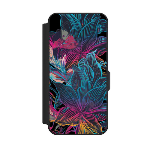 Samsung Galaxy S25 FE NIVOflip Le pouvoir des fleurs néon