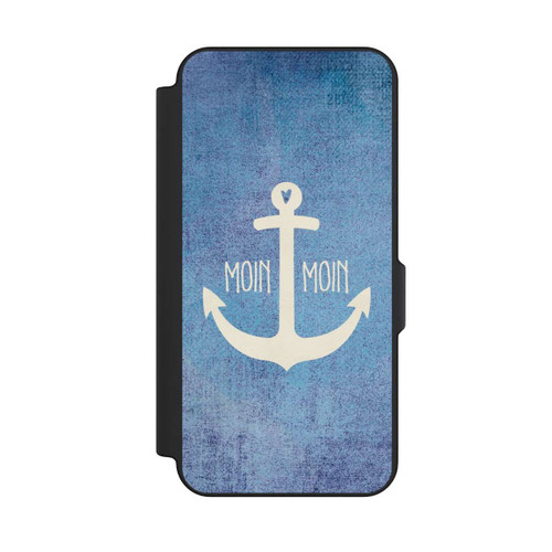 Samsung Galaxy S25 FE NIVOflip Moin Moin Anker Blau