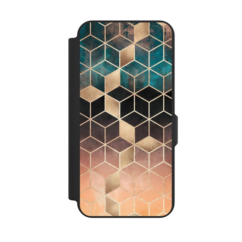 Galaxy S25 FE NIVOflip Cubes de rêve imprimé doré