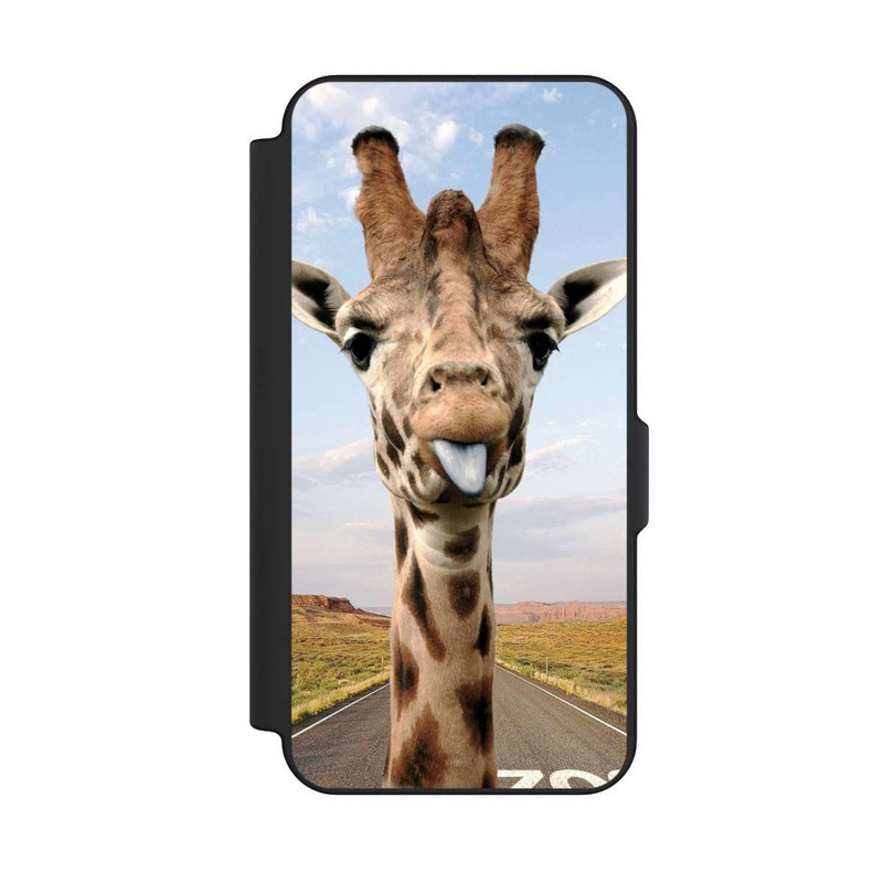 Galaxy S25 FE NIVOflip Giraffe auf der Straße