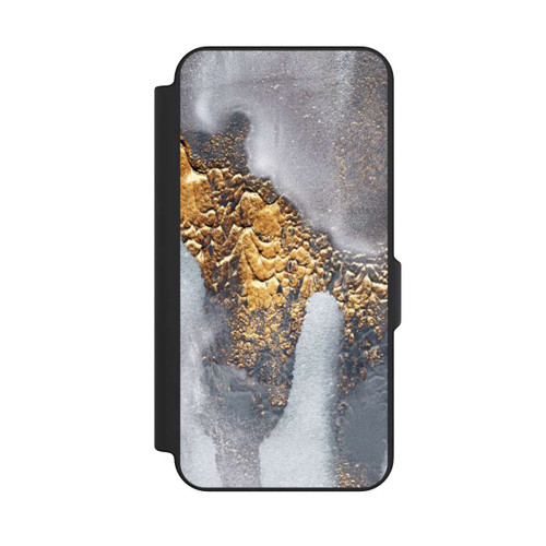 Samsung Galaxy S25 FE NIVOflip Beton-Gold-Glitzerlook