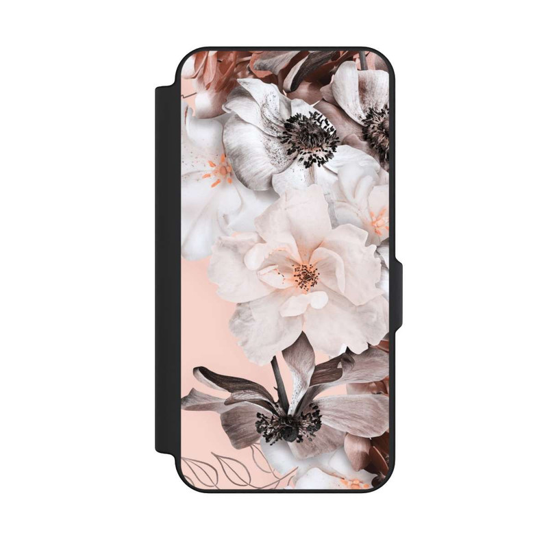 Galaxy S25 FE NIVOflip Mur de fleurs roses
